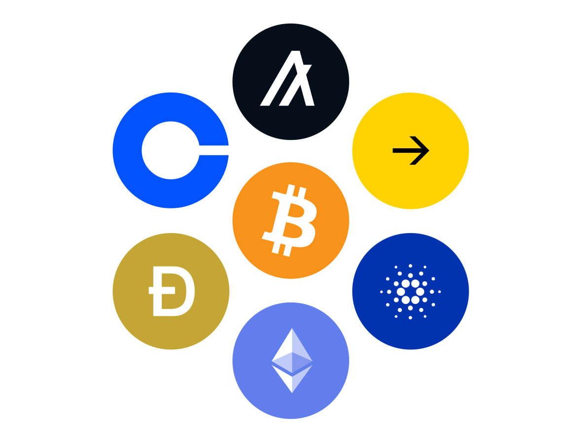 Coinbase Homepage Crypto Circle Image